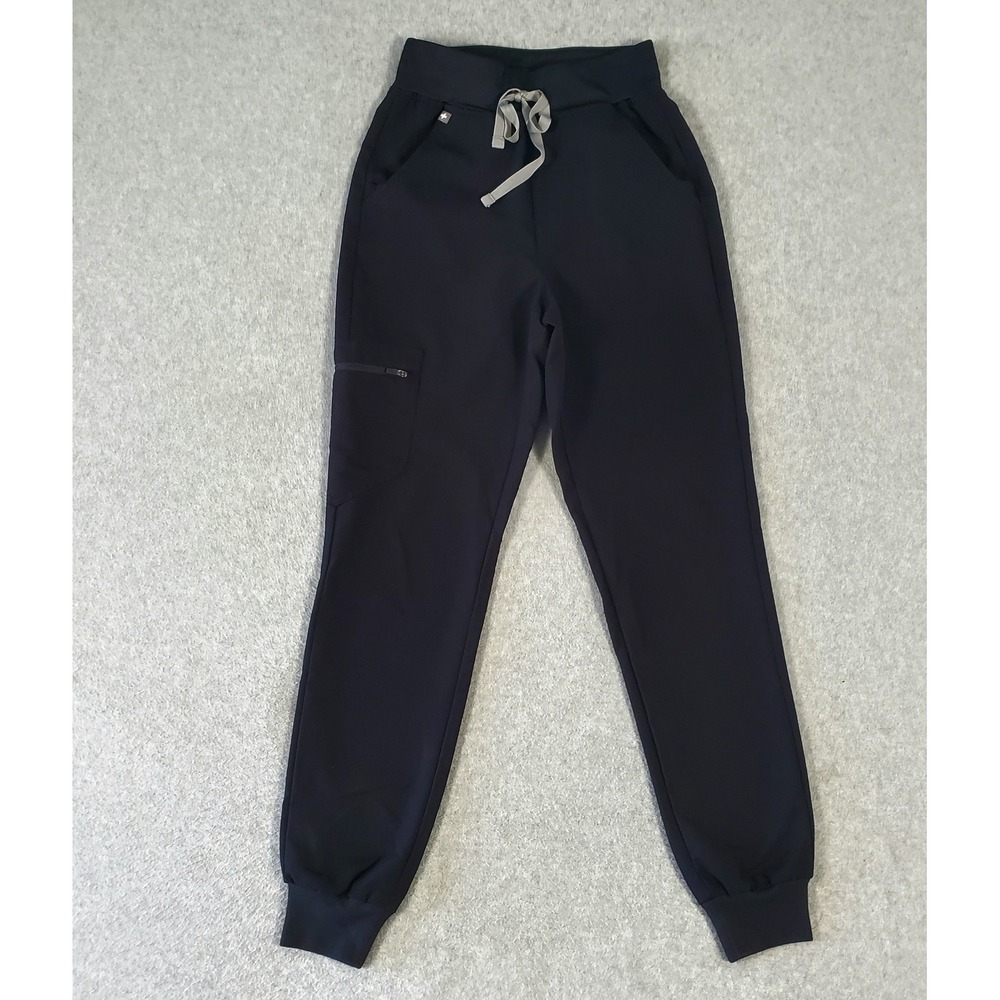 Figs Zamora Jogger Scrub Pants Womens XXS Black Technical Collection W22SW2012